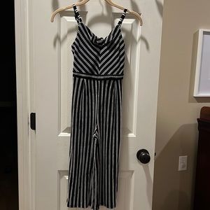 Black and white striped jumpsuit from Cat and Jack. Size 6.